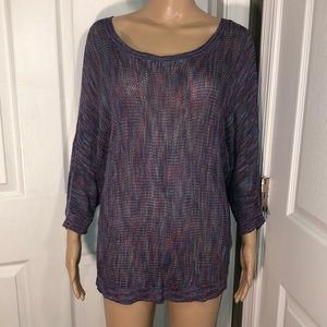 DKNY Blue Print Sweater XL